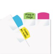 Picture of Redi-Tag® Write-On Self-Stick Index Tabs, 1 1/16 Inch, 4 Colors, 48/Pack