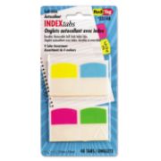 Picture of Redi-Tag® Write-On Self-Stick Index Tabs, 1 1/16 Inch, 4 Colors, 48/Pack