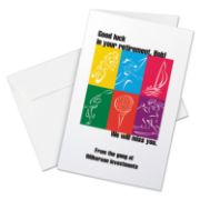 Picture of Avery® Half-Fold Greeting Cards, Inkjet, 5 1/2 x 8 1/2, Matte White, 30/Box w/Envelopes
