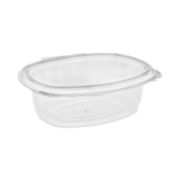 Picture of EARTHCHOICE PET HINGED LID DELI CONTAINER, 24 OZ, 7.38 X 5.88 X 2.38, CLEAR, 280