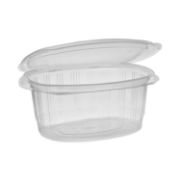 Picture of EARTHCHOICE PET HINGED LID DELI CONTAINER, 32 OZ, 7.31 X 5.88 X 3.25, CLEAR, 280