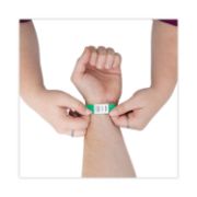 Picture of Advantus Crowd Management Wristbands, Sequentially Numbered, 10 x 3/4, Green, 500/Pack