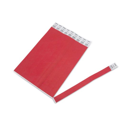 Picture of Advantus Crowd Management Wristbands, Sequentially Numbered, 10 x 3/4, Red, 500/Pack