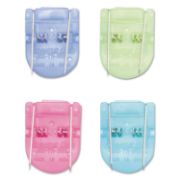 Picture of Advantus Fabric Panel Wall Clips, Standard Size, Assorted Cool Colors, 50/Box