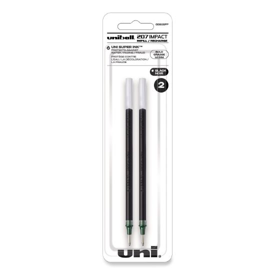 Picture of Refill for uni-ball Gel IMPACT Gel Pen, Bold, Black Ink, 2/Pack