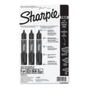Picture of Sharpie® Pro Permanent Marker, Broad Chisel Tip, Assorted Colors, 3/Pack