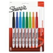 Picture of Sharpie® Retractable Permanent Marker, Ultra Fine Tip, Assorted Colors, 8/Set