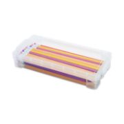 Picture of Advantus Super Stacker Pencil Box, Clear, 8 1/4 x 3 3/4 x 1 1/2