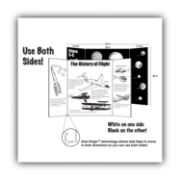 Picture of Eco Brites Too Cool Tri-Fold Poster Board, 36 x 48, Black/White, 6/PK
