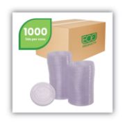 Picture of Eco-Products® GreenStripe Renewable & Compost Cold Cup Flat Lids, F/9-24oz., 100/PK, 10 PK/CT