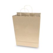 Picture of COSCO Premium Large Brown Paper Shopping Bag, 50/Box