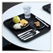 Picture of Boardwalk® Heavyweight Wrapped Polystyrene Cutlery, Teaspoon, Black, 1000/Carton