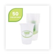Picture of Eco-Products® GreenStripe Renewable/Compostable Cold Cups Conv Pack, 16oz, 50/PK, 10 PK/CT