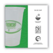 Picture of Eco-Products® GreenStripe Renewable/Compostable Cold Cups Conv Pack, 16oz, 50/PK, 10 PK/CT
