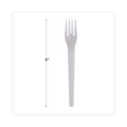 Picture of Eco-Products® Plantware Renewable & Compostable Fork - 6", 50/PK, 20 PK/CT