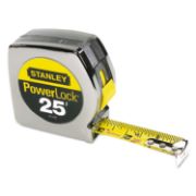 Picture of Stanley® Powerlock II Power Return Rule, 1" x 25ft, Chrome/Yellow