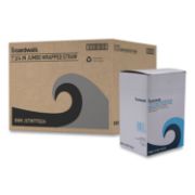 Picture of Boardwalk® Jumbo Straws, 7 3/4", Plastic, Red w/White Stripe, 500/Pack, 24 Pack/Carton