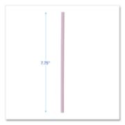 Picture of Boardwalk® Jumbo Straws, 7 3/4", Plastic, Red w/White Stripe, 500/Pack, 24 Pack/Carton
