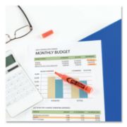 Picture of Avery® HI-LITER Desk-Style Highlighter, Chisel Tip, Fluorescent Orange Ink, Dozen