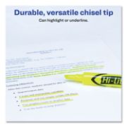 Picture of Avery® HI-LITER Desk-Style Highlighter, Chisel Tip, Fluorescent Yellow Ink, Dozen
