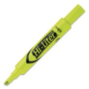 Picture of Avery® HI-LITER Desk-Style Highlighter, Chisel Tip, Fluorescent Yellow Ink, Dozen