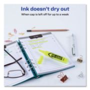 Picture of Avery® HI-LITER Desk-Style Highlighter, Chisel Tip, Fluorescent Yellow Ink, Dozen
