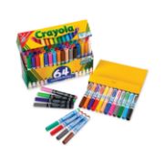Picture of Crayola Ultra-Clean Broad Line Washable Markers Assorted Colors 64/Pkg