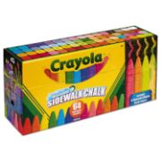 Picture of Crayola Washable Sidewalk Chalk 64 Colors Including 8 W/Special Effects