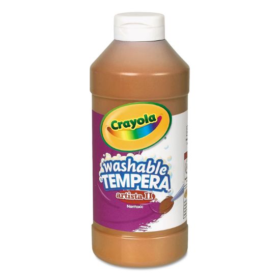 Picture of Crayola® Artista II Washable Tempera Paint, Brown, 16 oz