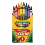 Picture of Crayola® Classic Color Crayons, Peggable Retail Pack, Peggable Retail Pack, 8 Colors