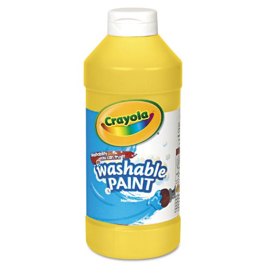 Picture of Crayola® Washable Paint, Yellow, 16 oz