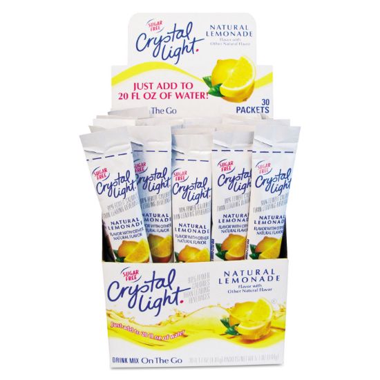 Picture of Crystal Light® Flavored Drink Mix, Lemonade, 30 .17oz Packets/Box