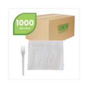 Picture of Eco-Products® Plantware Renewable & Compostable Fork - 6", 50/PK, 20 PK/CT