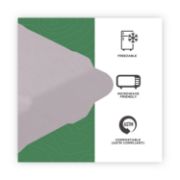 Picture of Eco-Products® Renewable & Compost Sugarcane Clamshells 3-Cmpt- 9" x 9" x 3", 50/Pk, 4 Pk/Ct