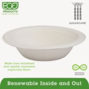 Picture of Eco-Products® Renewable & Compostable Sugarcane Bowls - 12oz., 50/PK