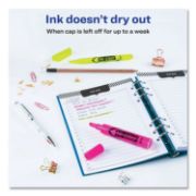 Picture of Avery® HI-LITER Desk/Pen-Style Combo Highlighter, Chisel/Bullet, Assorted Colors, 24/PK