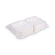 Picture of Eco-Products® Renewable & Compostable Sugarcane Clamshells - 9" x 9" x 3", 50/PK, 4 PK/CT