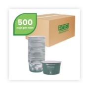 Picture of Eco-Products® World Art Renewable & Compostable Food Container - 12oz., 25/PK, 20 PK/CT