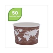 Picture of Eco-Products® World Art Renewable & Compostable Food Container - 8oz., 50/PK, 20 PK/CT