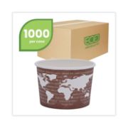 Picture of Eco-Products® World Art Renewable & Compostable Food Container - 8oz., 50/PK, 20 PK/CT