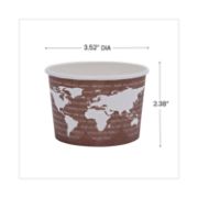 Picture of Eco-Products® World Art Renewable & Compostable Food Container - 8oz., 50/PK, 20 PK/CT