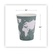 Picture of Eco-Products® World Art Renewable & Compostable Insulated Hot Cups - 12oz., 40/PK, 15 PK/CT