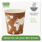 Picture of Eco-Products® World Art Renewable Compostable Hot Cups, 10 oz., 50/PK, 20 PK/CT