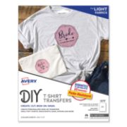 Picture of Avery® Light Fabric Transfers for Inkjet Printers, 8 1/2 x 11, White, 12/Pack