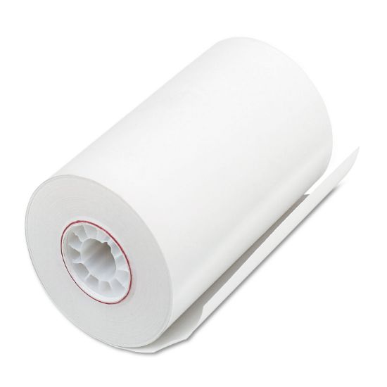 Picture of Single Ply Thermal Cash Register/POS Rolls, 3 1/8" x 90 ft., White, 72/CT