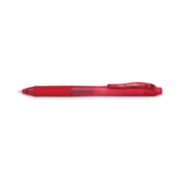 Picture of Pentel® EnerGel-X Retractable Roller Gel Pen, .5mm, Red Barrel/Ink, Dozen