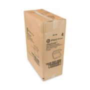 Picture of Pactiv SmartLock Foam Hinged Lid Containers, White, 9 x 9.5 x 3.25, 1-Compartment, 150/Carton