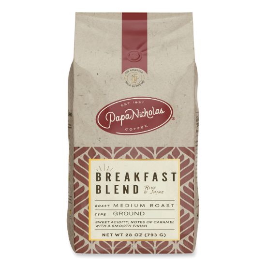 Picture of PapaNicholas® Coffee Premium Coffee, Whole Bean, Breakfast Blend