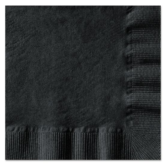 Picture of Hoffmaster® Beverage Napkins, 1-Ply, 10 x 10, Black, 1000/Carton