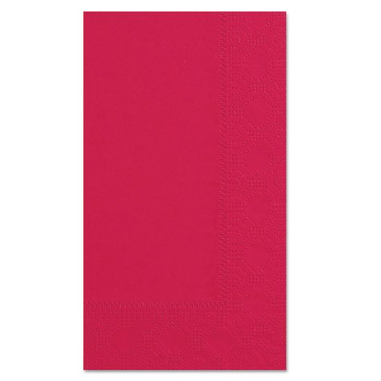 Picture of Hoffmaster® Dinner Napkins, 2-Ply, 15 x 17, Red, 1000/Carton